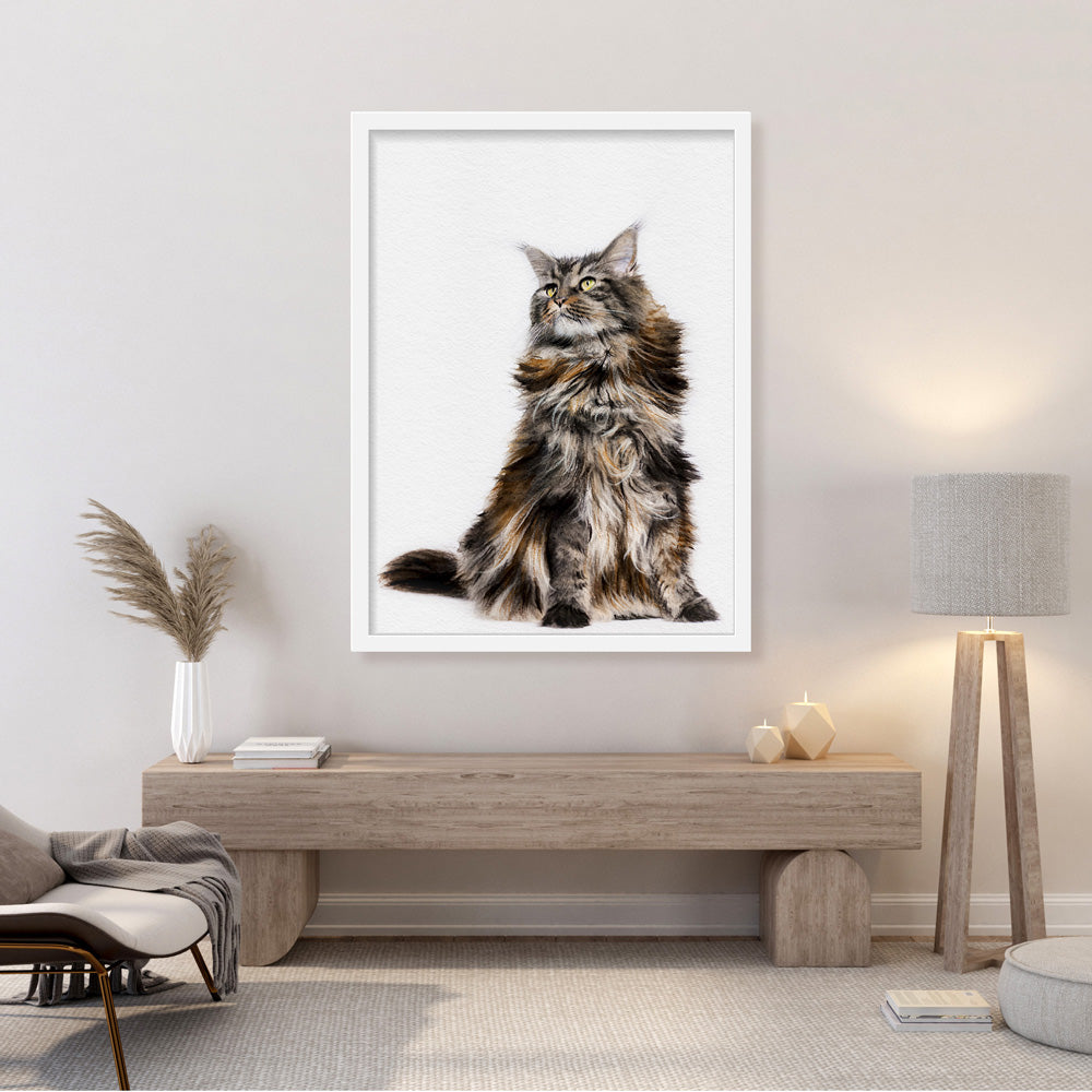 Classic Pet Portrait, Custom Portrait Painted from Photo, 100% Hand Painted With Watercolor Paints, Cat or Dog Portrait, Free Shipping